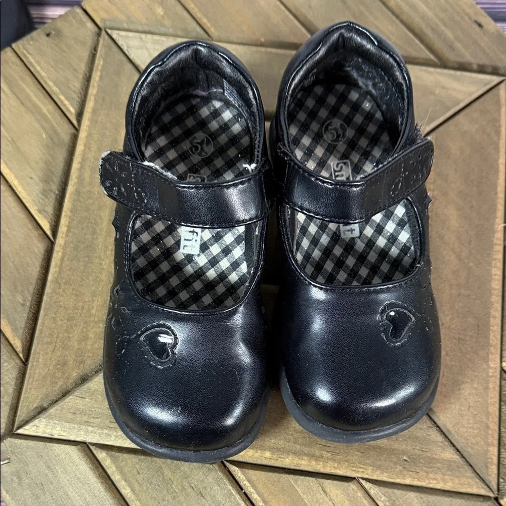 Carter's 5T Black Quilted Kids Boots and SmartFit 5‎ 1/2T Black Mary Jane Shoes
